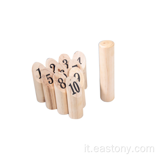 Gioco classico di buona qualità in legno Kubb